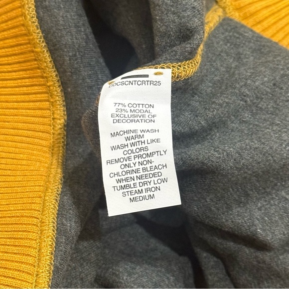 NWOT Daniel Cremieux Mustard and Brown Elbow Patch Quarter Zip Sweater Men's XL - Picture 9 of 11